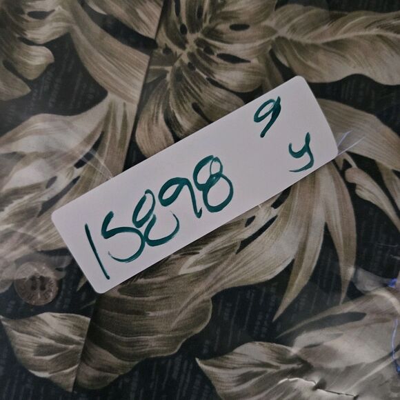 Vintage RJC‎ Shirt Mens 2X Hawaiian Floral Tropical Button Up Short Sleeve Black - Picture 10 of 10